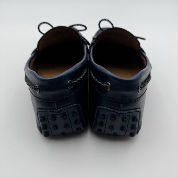 Tod\'s Calf Gommino Driving Shoes Loafers Men\'s Navy Blue Size 7 Bow Tie Italy main image 13